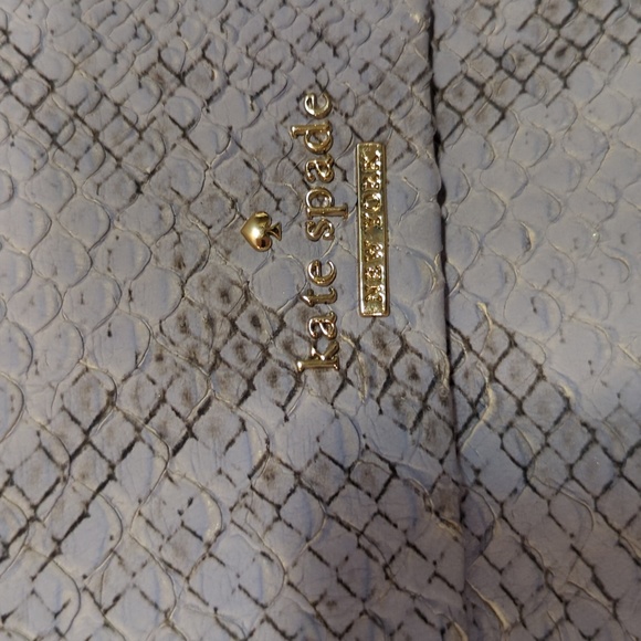 NWOT Kate Spade leather snakeskin-like handbag - Picture 2 of 13